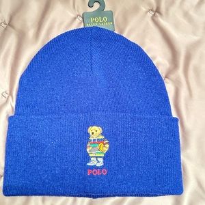 Polo by Ralph Lauren Polo Bear Rib-Knit Beanie Royal